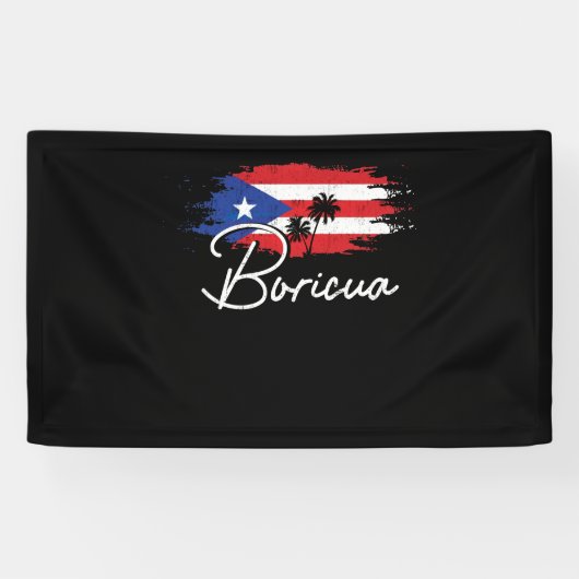 Banderoles Porto Rico Boricua Portoricaine Flag Pride (Horizontal)