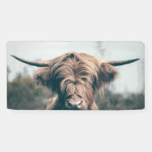 Banderoles Portrait de vache Highland (Horizontal)