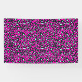 Banderoles Poster de animal de Cheetah Leopard rose moderne (Horizontal)