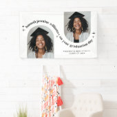Banderoles Poster de graduation de fille double arc photo (En situation)