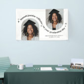 Banderoles Poster de graduation de fille double arc photo (Salon professionnel)