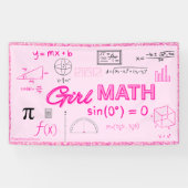 Banderoles Poster de la formule de mathématiques de la géomét (Horizontal)