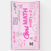 Banderoles Poster de la formule de mathématiques de la géomét (Vertical)