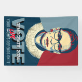 Banderoles Poster de Ruth Bader Ginsburg Pro-Choice Vote 2024 (Horizontal)