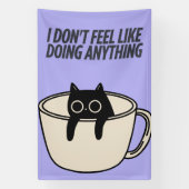 Banderoles POSTER OF A LAZY CAT Banner (Verticale)