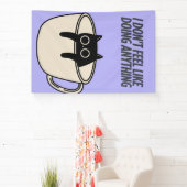 Banderoles POSTER OF A LAZY CAT Banner (Insitu)