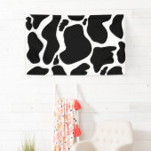 Banderoles Pots de vache noir simple Animal (En situation)