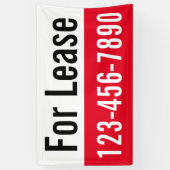 Banderoles Pour la location Big Digits Numéro de téléphone Ro (Vertical)