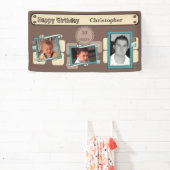 Banderoles Pour les hommes 30ème ajouter des photos nom fête  (Insitu)