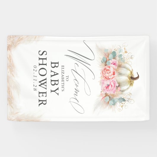 Banderoles Pour N'Importe Quelle Partie - Fleurs Roses Citrou (Horizontal)