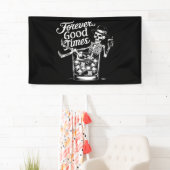 Banderoles Pour toujours bon temps drôle Halloween crâne (En situation)