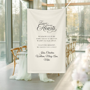 Banderoles Pour toujours dans nos coeurs ! Mariage de calligr