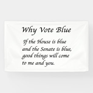 Banderoles Pourquoi voter bleu en 2026