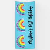 Banderoles Premier anniversaire de Rainbow (Vertical)