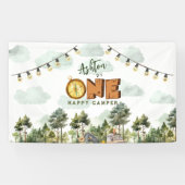 Banderoles Premier anniversaire d'un joyeux campeur (Horizontal)