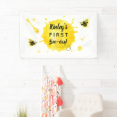 Banderoles Premier anniversaire Fête de l'abeille (En situation)