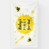 Banderoles Premier anniversaire Fête de l'abeille (Vertical)