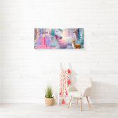 Banderoles Premier anniversaire Pary personnalisable (En situation)