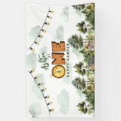 Banderoles Premier Anniversaire Un Joyeux Campeur (Vertical)