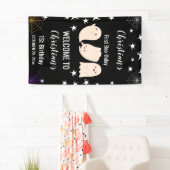 Banderoles Premier Boo-thday Halloween Ghost 1er anniversaire (En situation)