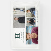 Banderoles Premier faire-part multi-photo (Vertical)