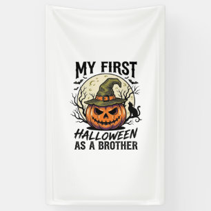 Banderoles Premier frère d'Halloween Vintage Pumpkin Moon Shi