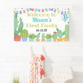 Banderoles Premier garçon Fiesta Taco à propos d'une fête Cac (En situation)