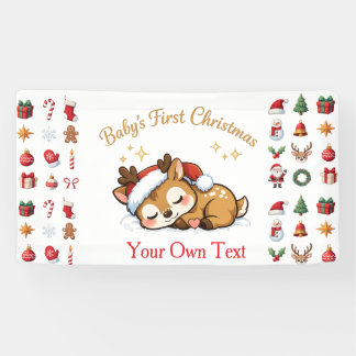 Banderoles Premier Noël de bébé