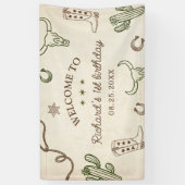 Banderoles Premier Rodeo Western Boy 1er anniversaire (Vertical)