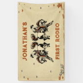 Banderoles Premier Rodéo Western Cowboy fête d'anniversaire (Vertical)
