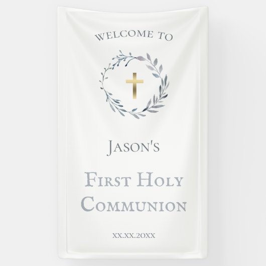 Banderoles Premier signe de communion (Vertical)