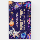 Banderoles Premier voyage autour de la Galaxie de l'espace so (Vertical)