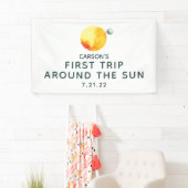 Banderoles Premier voyage autour de l'anniversaire du Sun Mod (En situation)