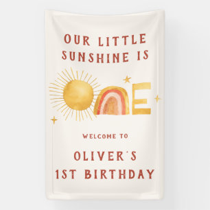 Banderoles Premier Voyage Autour Du Soleil 1er anniversaire