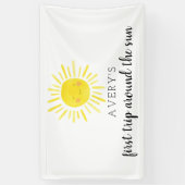 Banderoles Premier Voyage Autour Du Soleil 1Er Anniversaire S (Vertical)