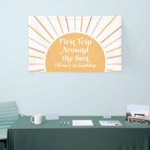 Banderoles Premier voyage autour du Soleil Soleil 1er anniver (Salon professionnel)