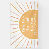 Banderoles Premier voyage autour du Soleil Soleil 1er anniver (Vertical)