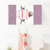 Banderoles Première année de baseball bas 1ère fête d'anniver (En situation)