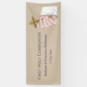 Banderoles Première Communion sainte * choisir la couleur arr (Vertical)