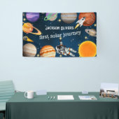 Banderoles Première fête d'anniversaire de l'astronaute spati (Salon professionnel)