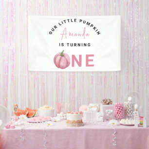 Banderoles Première fête d'anniversaire de Little Pumpkin