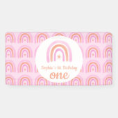 Banderoles Première fête d'anniversaire de Rainbow Girl (Horizontal)