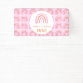 Banderoles Première fête d'anniversaire de Rainbow Girl (Insitu)