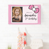 Banderoles Première fête d'anniversaire, Photo, Bienvenue (En situation)