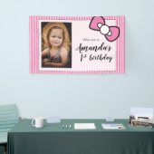 Banderoles Première fête d'anniversaire, Photo, Bienvenue (Salon professionnel)