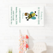 Banderoles Première naissance personnalisée 1ère fête d'anniv (En situation)