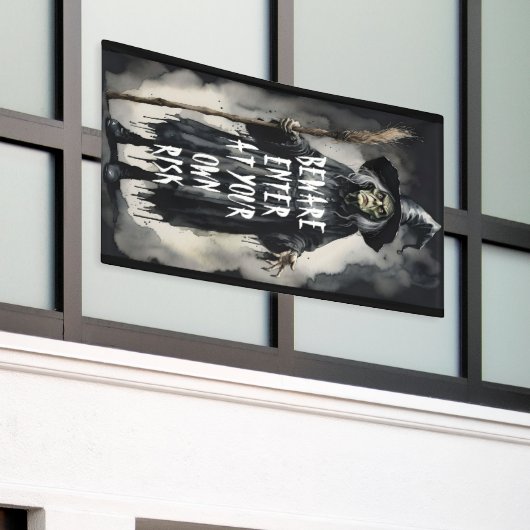 Banderoles Prenez garde à entrer à vos propres risques averti (Bâtiment extérieur)