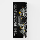 Banderoles PRÉPAREZ VOS MOTEURS ! Course automobile - Industr (Verticale)