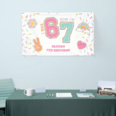 Banderoles Preppy Patch j'avais SIX ans maintenant j'ai SEPT  (Salon professionnel)