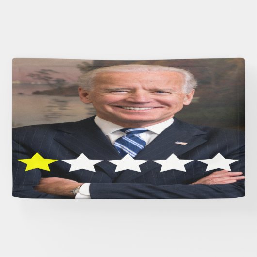 Banderoles Président Joe Biden Approbation (Horizontal)